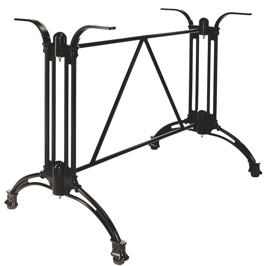 Piètement de table Apex 2 — base deux appuis en aluminium forgé dégageant les jambes