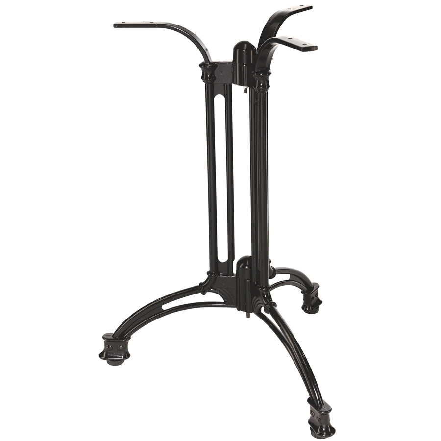 Piètement de table Apex 3 — base trois branches en aluminium forgé noir