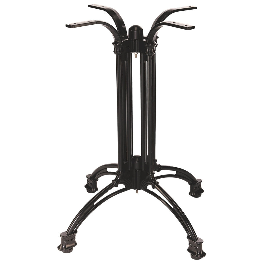 Piètement de table Apex 4 — base quatre appuis en aluminium forgé pour terrasse