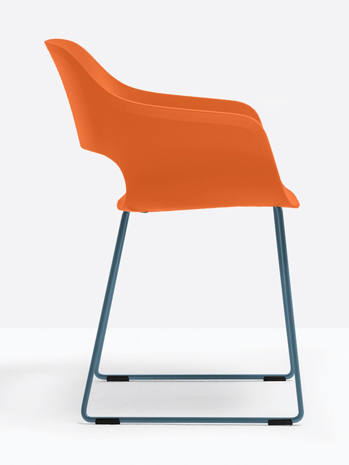 Fauteuil Babila luge 2745 Pedrali, coque Orange AR