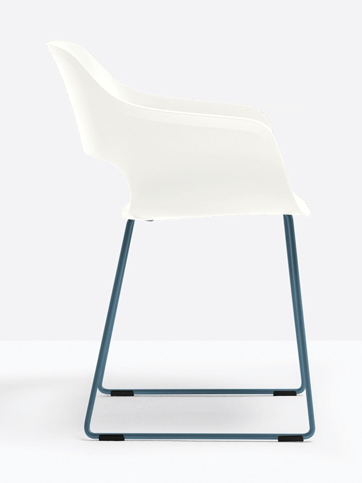 Fauteuil Babila luge 2745 Pedrali, coque Blanc BI