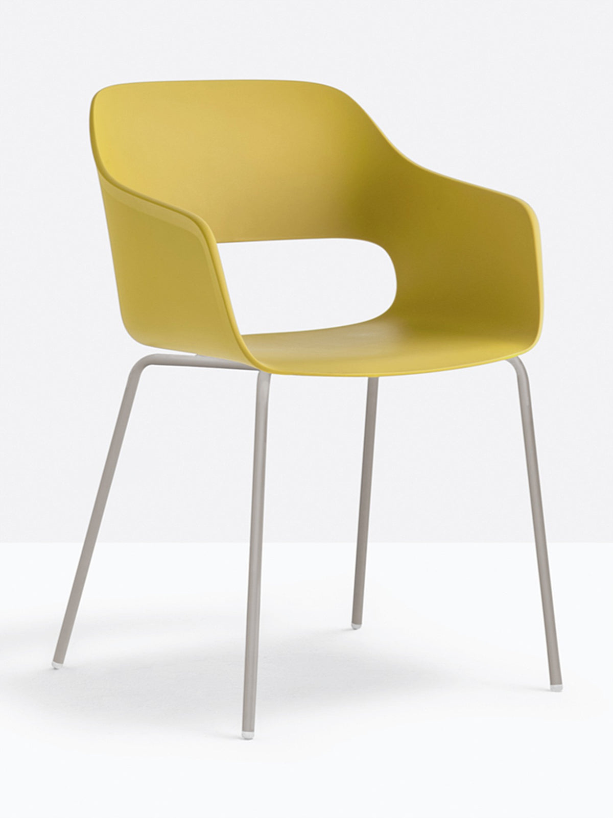 Fauteuil Babila jaune vue de profil