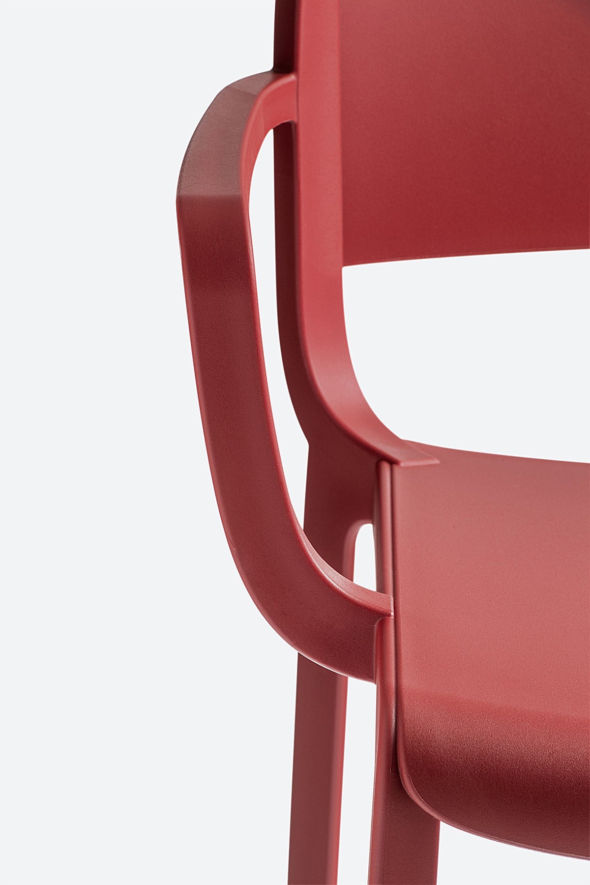 Détail de l'accoudoir du fauteuil Dome