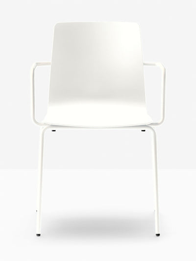 Fauteuil Inga 5604 Pedrali, coque Blanc BI