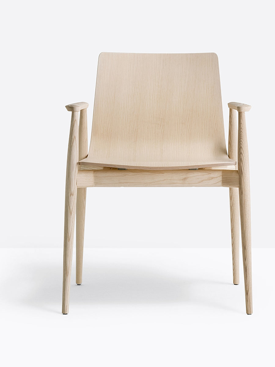 Fauteuil Malmö Pedrali frêne naturel