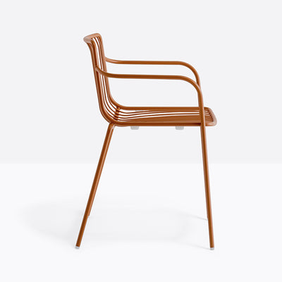 Fauteuil Nolita terracotta vue de profil