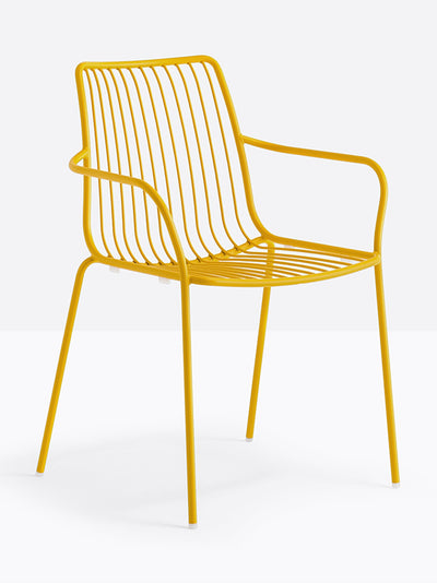 Fauteuil Nolita dossier haut jaune