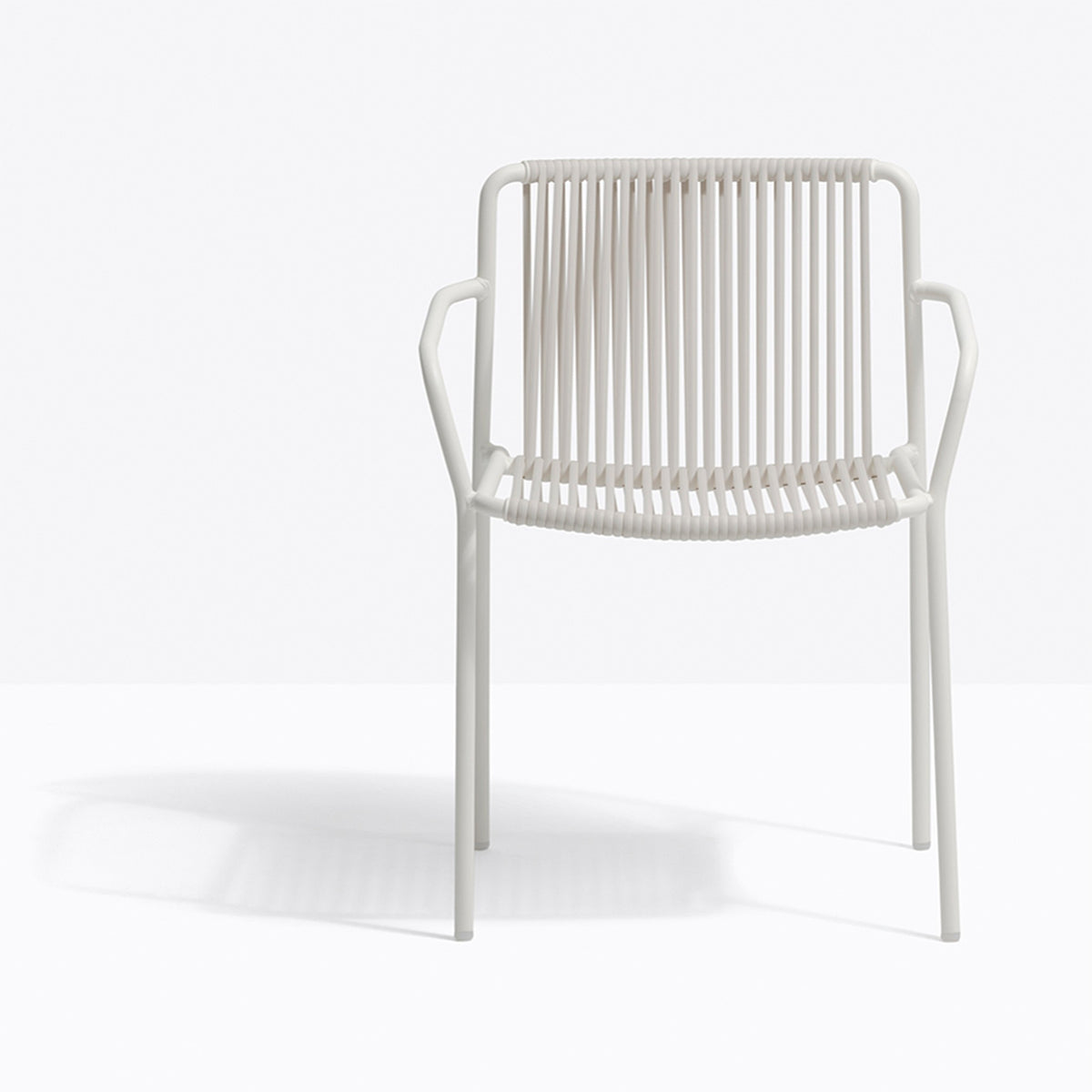 Fauteuil Tribeca blanc vue de profil