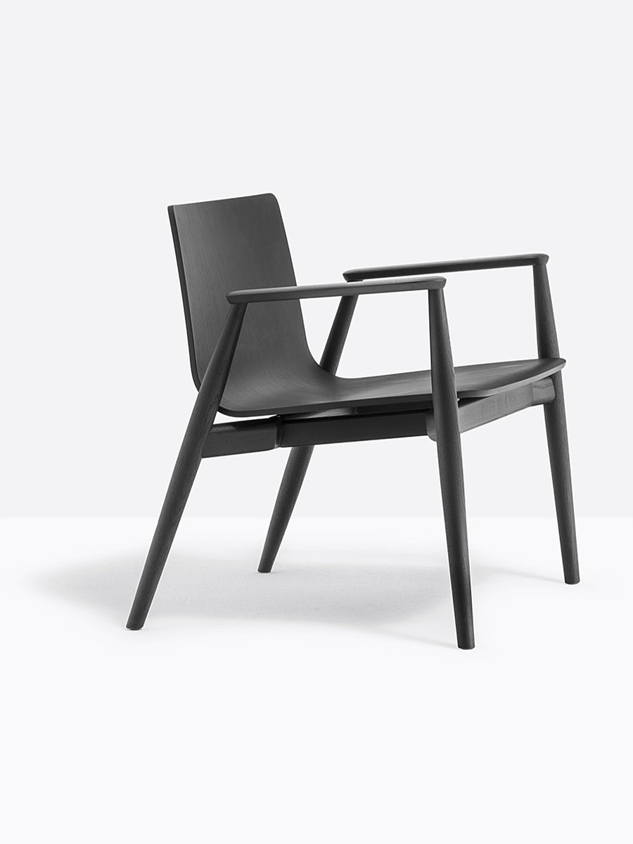 Fauteuil lounge Malmö Pedrali noir
