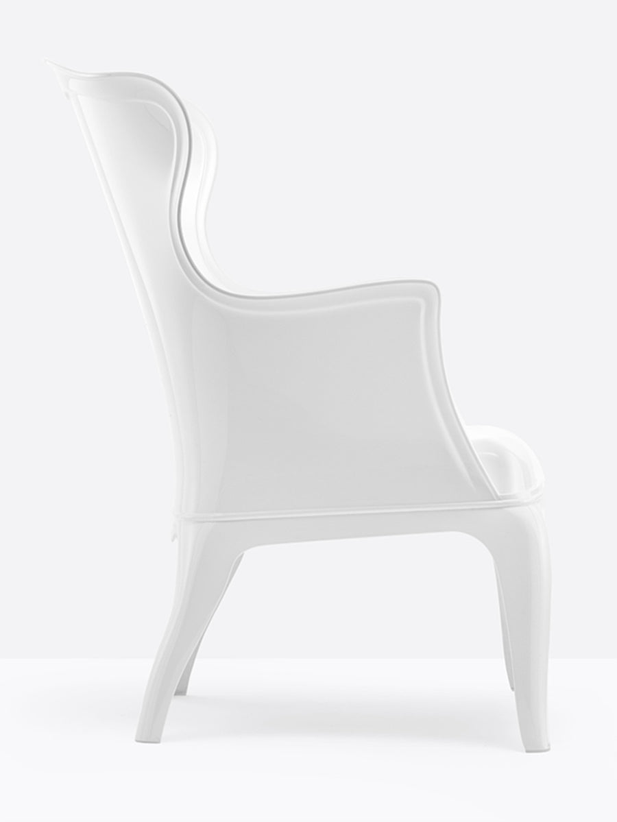 Fauteuil lounge Pasha Pedrali blanc