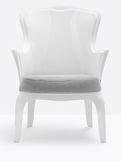 Fauteuil Pasha blanc avec coussin en option