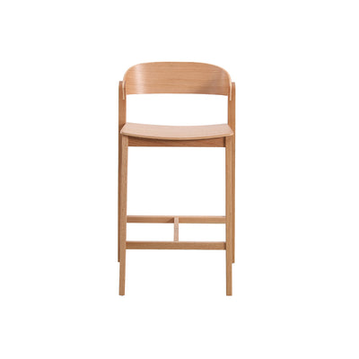 Tabouret Jon — tabouret de bar en hêtre massif, teinte Naturel