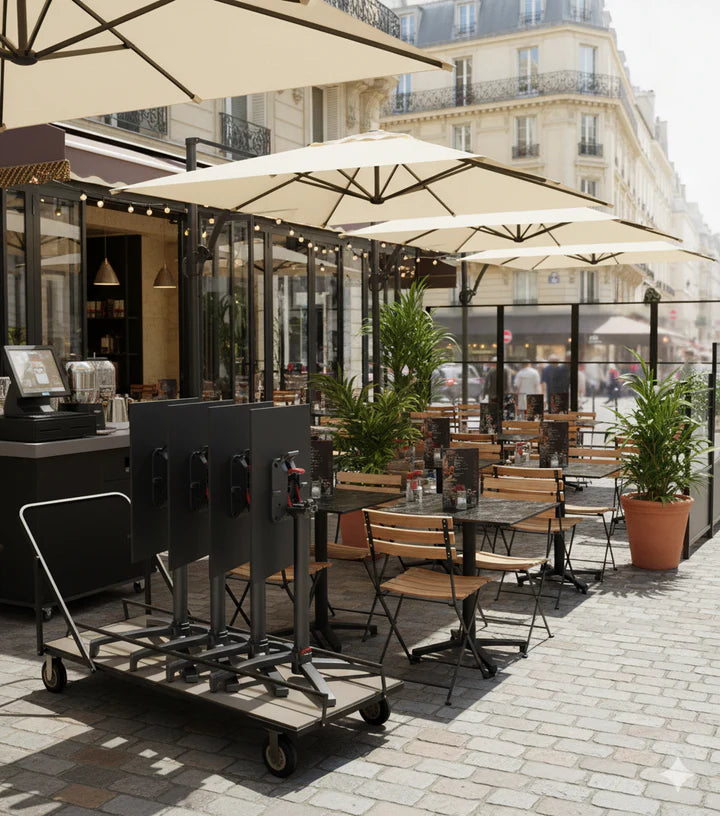 Chariot universel porte tables et chaises