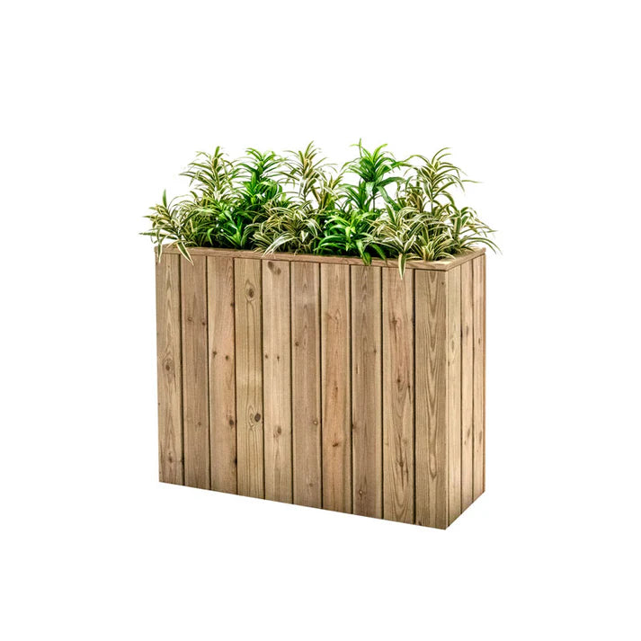 Jardinière Juliette 100 cm — séparation de terrasse autoportante en bois autoclave