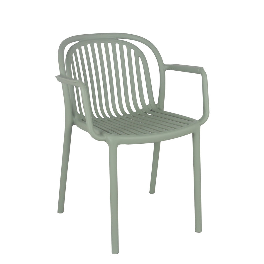 Fauteuil Séville — fauteuil de terrasse monobloc polypropylène aux lignes sobres