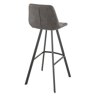 Tabouret Cléo — tabouret de comptoir métal noir, coloris Anthracite Colorado