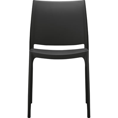 Chaise Daphné — chaise monobloc la plus légère, coloris Noir