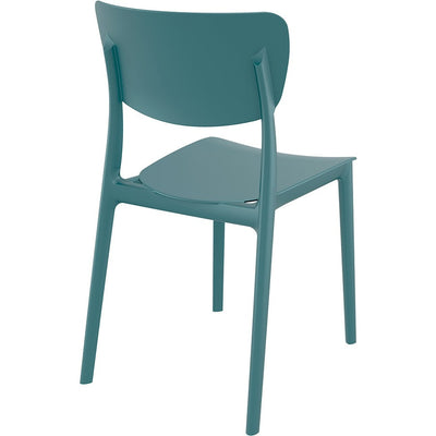 Chaise Opale — chaise monobloc légère aux lignes courbes, coloris Octane