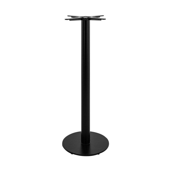 Piètement de bar Horizon 15 — base ronde mange-debout sans angle saillant