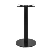 Piètement de table Horizon 15 — base ronde à colonne centrale en fonte d'acier