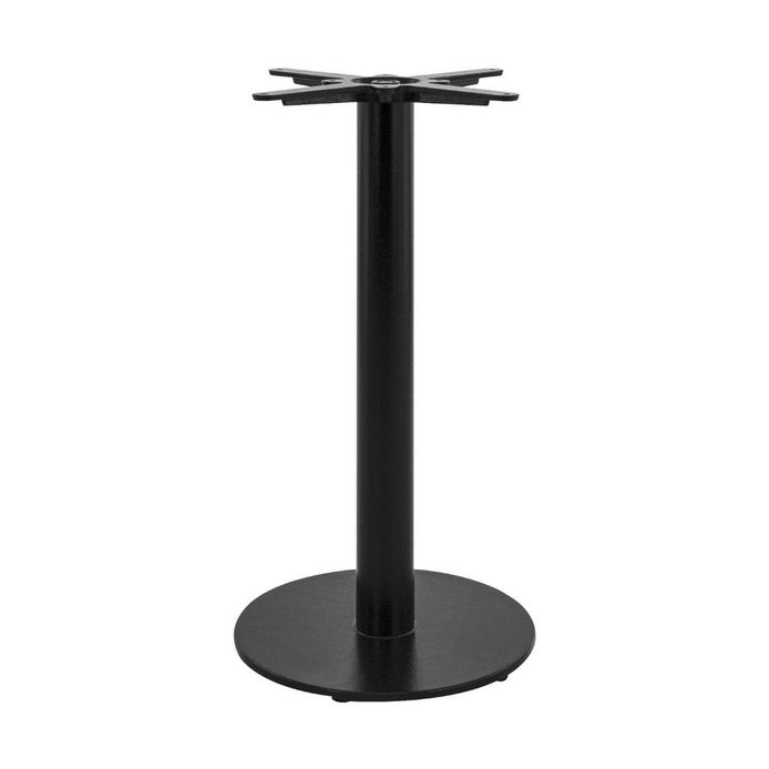 Piètement de table Horizon 15 — base ronde à colonne centrale en fonte d'acier
