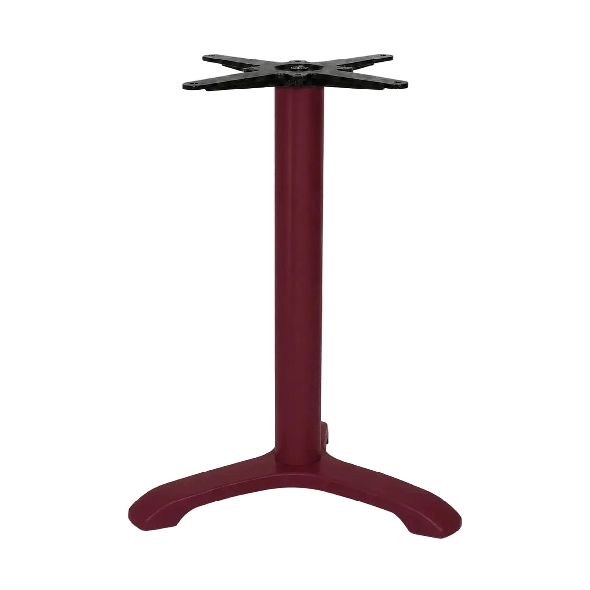 Piètement de table Bella 3 branches 73 cm — base tripode dégageant les jambes