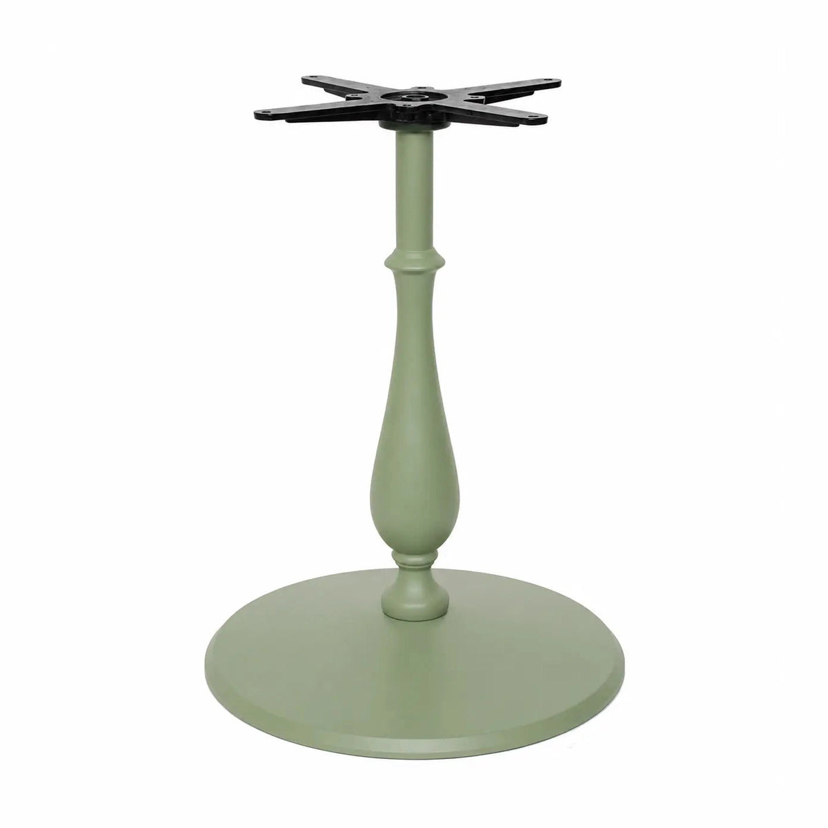 Piètement de table Brice 73 cm — base compacte fonte d'acier pour salle dense