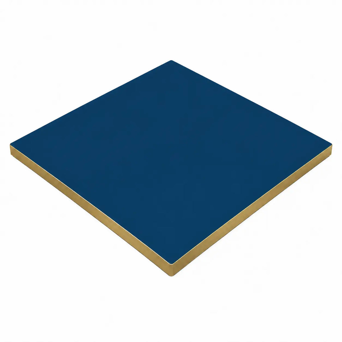Plateau de table Capri carré – Chant PVC effet laiton