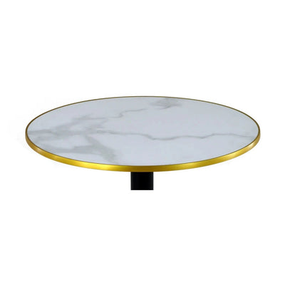 Plateau compact bistro ROND cercle doré