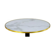 Plateau compact bistro ROND cercle doré