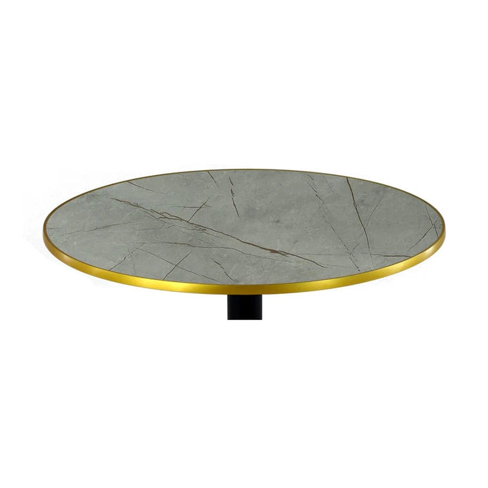 Plateau compact bistro ROND cercle doré