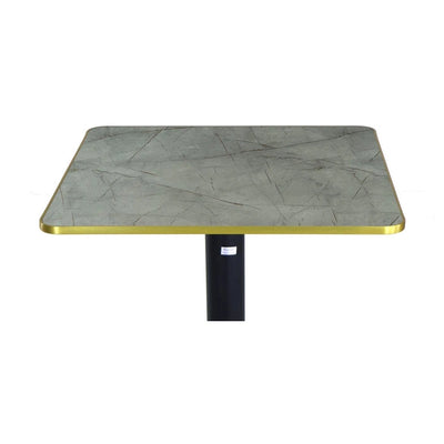 Plateau compact bistro CARRE cadre doré