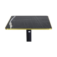 Plateau compact bistro CARRE cadre doré