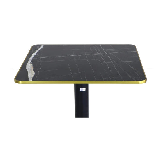 Plateau compact bistro CARRE cadre doré