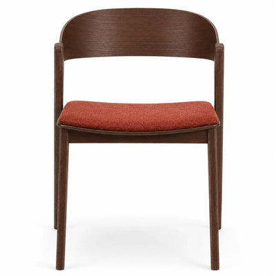 Chaise Ramsey — chaise de restaurant tapissée hêtre massif, coloris Rouge M56
