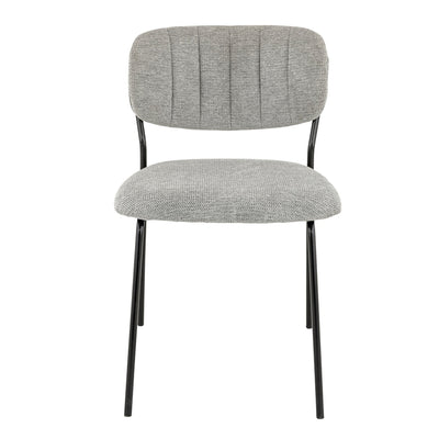 Chaise Mila — structure métal noir, vue de détail