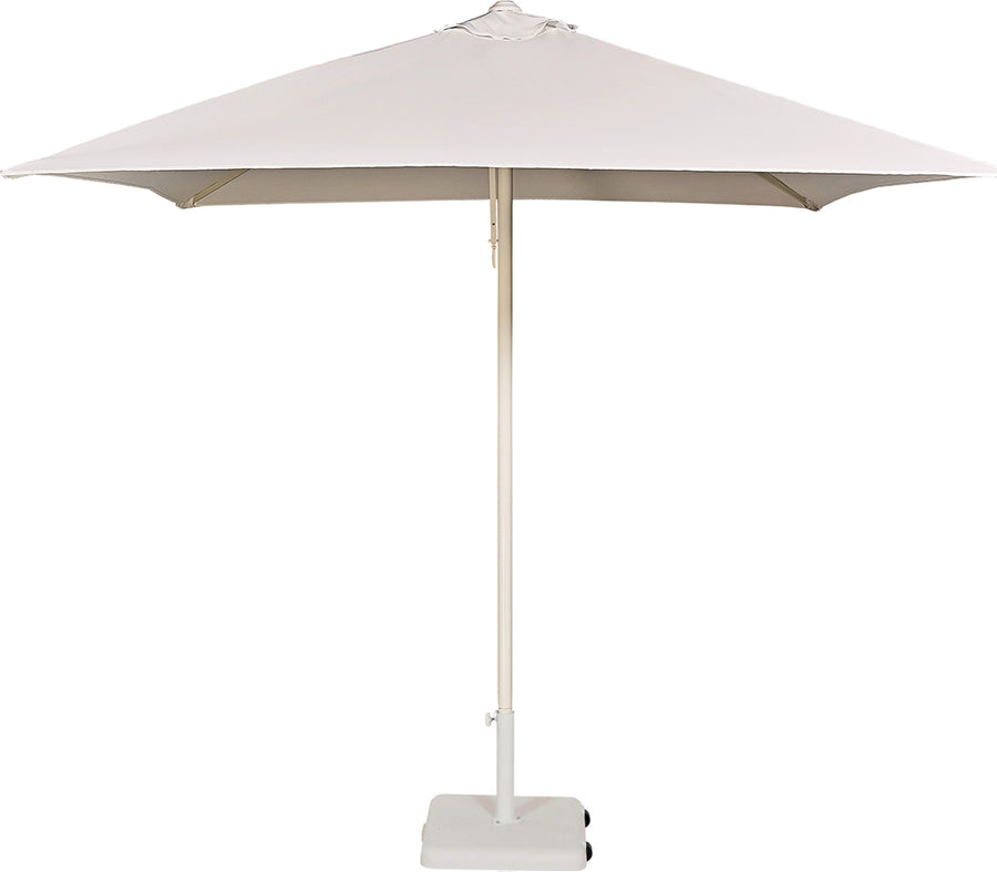 Parasol Eolo 200 x 200 cm — parasol de terrasse à mât aluminium pour 2 à 4 couverts