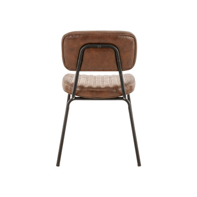 Chaise Antonin — chaise de bistrot rétro à piquage vertical, coloris Marron Vintage