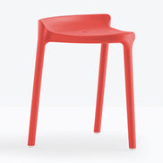 Tabouret bas Happy Pedrali rouge