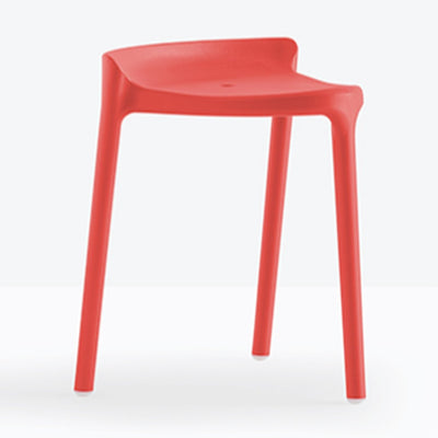Tabouret bas Happy Pedrali rouge