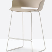Tabouret Babila assise 65 cm sable, structure beige