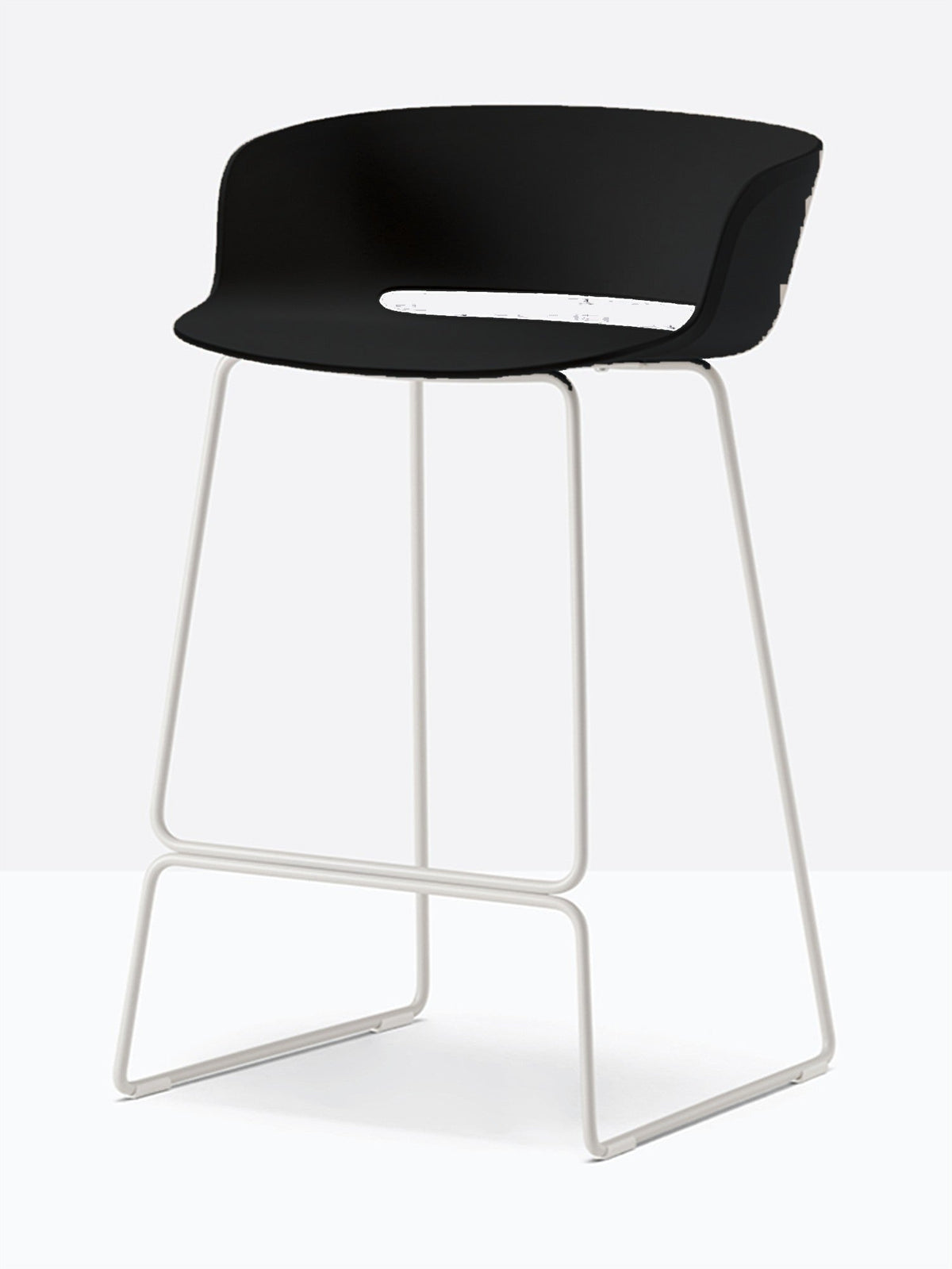 Tabouret de bar Babila 2747 / 2748 Pedrali, coque Noir NE