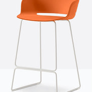 Tabouret de bar Babila 2747 / 2748 Pedrali, coque Orange AR