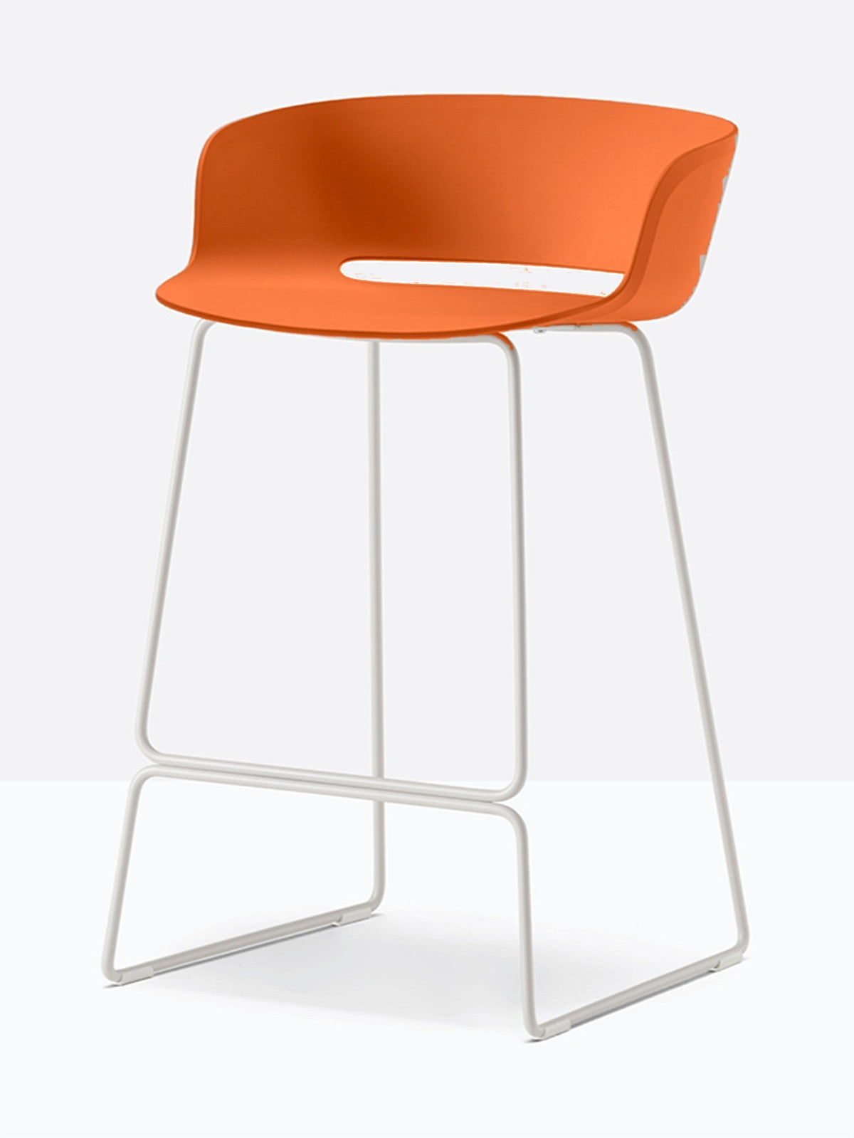 Tabouret de bar Babila 2747 / 2748 Pedrali, coque Orange AR