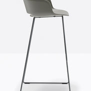Tabouret Babila gris vue de profil