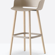Tabouret de bar Babila Pedrali sable, pieds en frêne