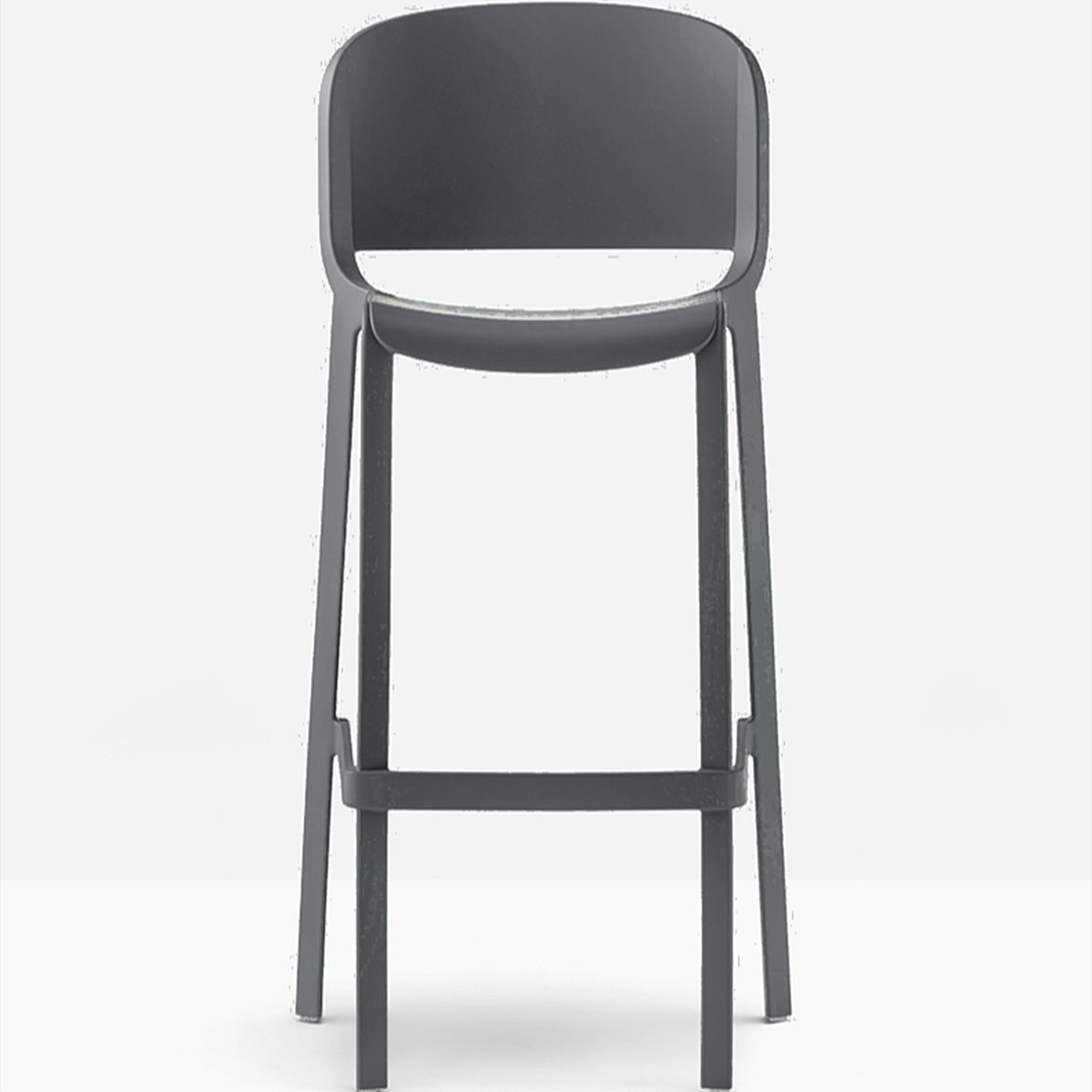 Tabouret de bar Dome Pedrali gris anthracite