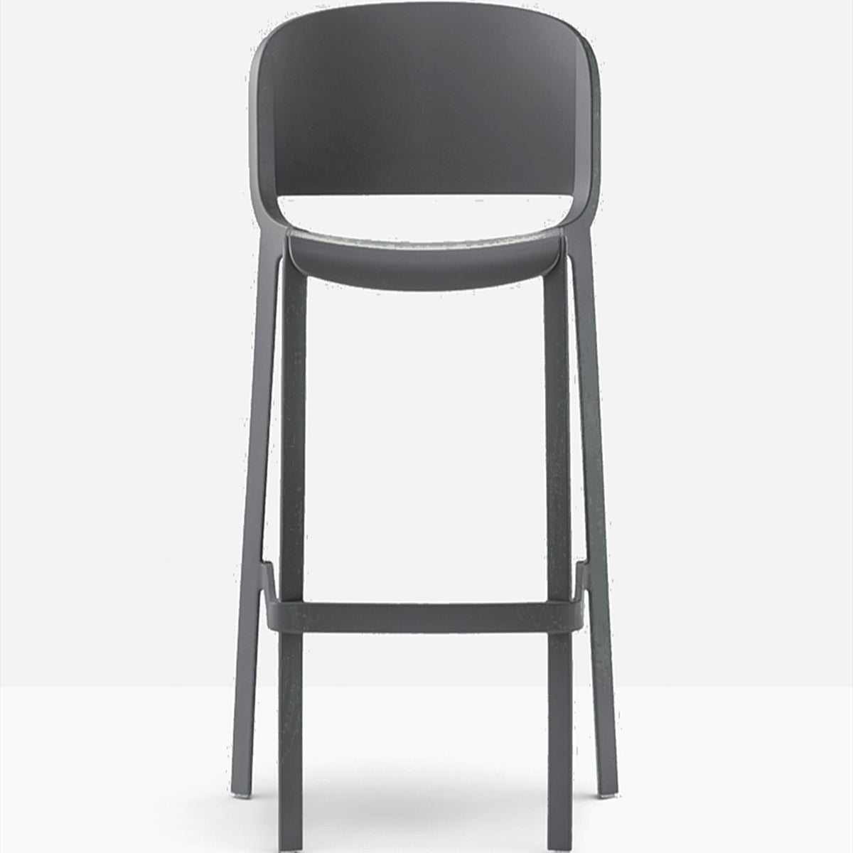 Tabouret de bar Dome Pedrali gris anthracite