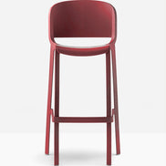 Tabouret de bar Dome Pedrali rouge brique