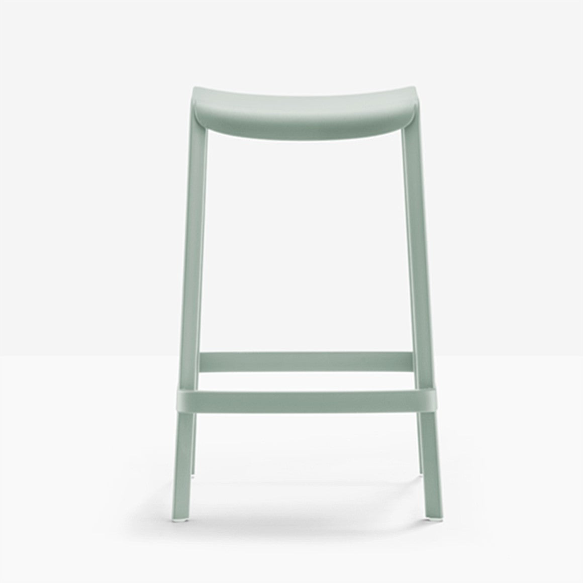 Tabouret de bar Dome sans dossier vert sauge
